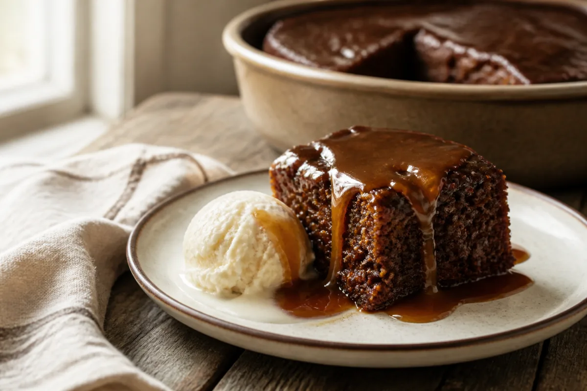 Irský sticky toffee pudding